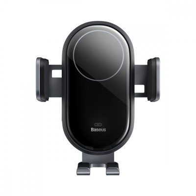 Автомобільний тримач з Бездротовим ЗП Baseus LightChaser 15W black