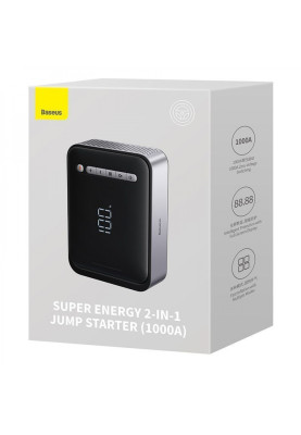 Пусковий Пристрій Baseus Super Energy 2-in-1 Car Jump Starter 8000 mAh black