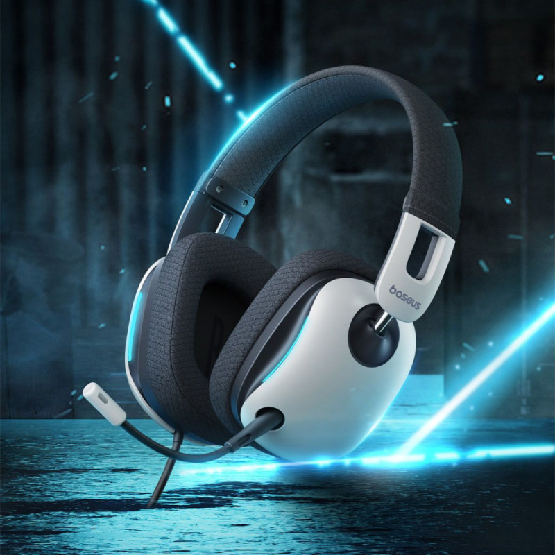 Дротові навушники Baseus GoPlay 1+  Max Gaming white