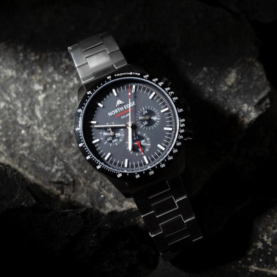 Механічний Годинник NORTH EDGE Longwings black