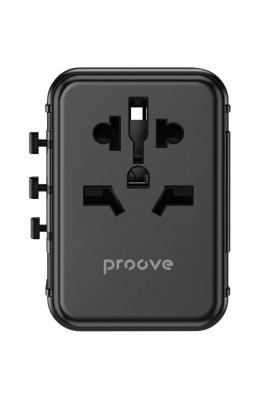 Універсальний адаптер Proove Trip 20W black