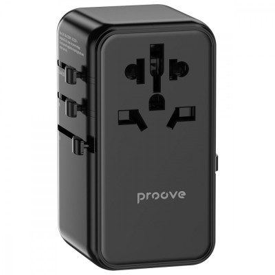 Універсальний адаптер Proove Trip 85W black