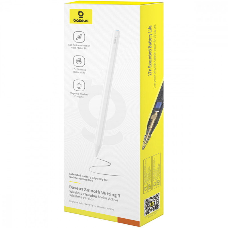Стилус Baseus Smooth Writing 3 Series Wireless Charging white