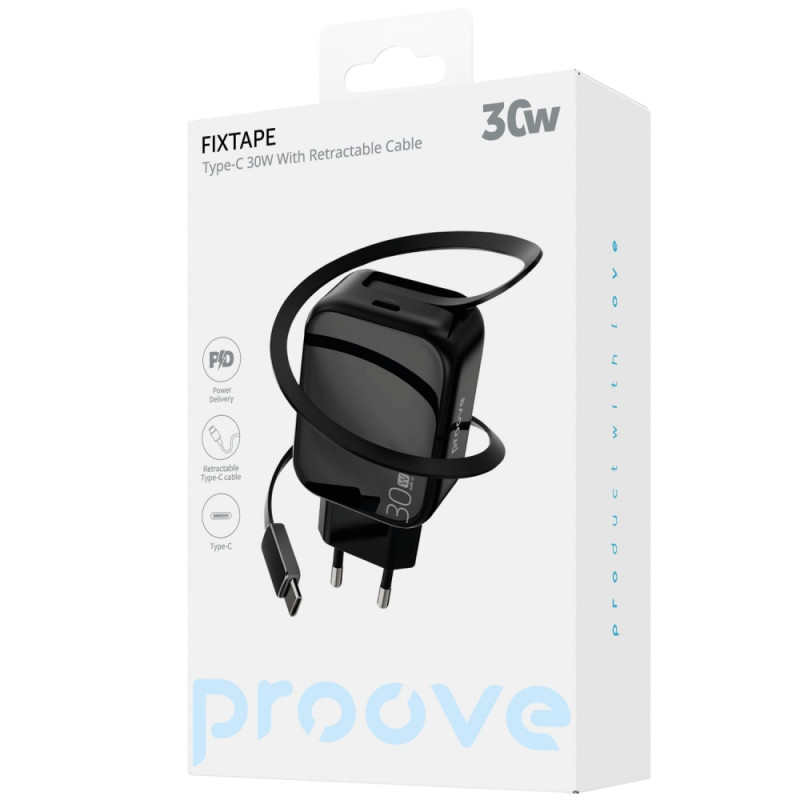 МЗП Proove Fixtape GaN Type-C 30W black