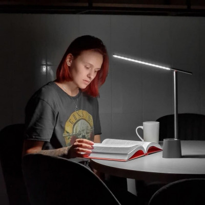 Настільна лампа Baseus Smart Eye Series Charging Folding (Smart Light) gray