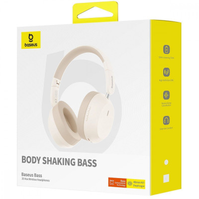 Бездротові навушники Baseus Bass 35 Max gray