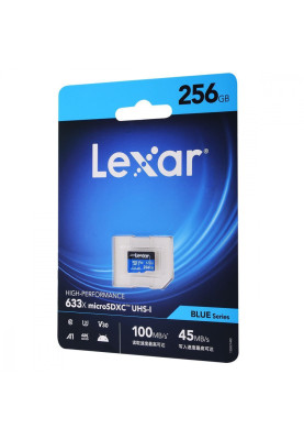 Накопичувач Micro SDXC Card LEXAR 633x (Class 10 UHS-I U3) 256GB