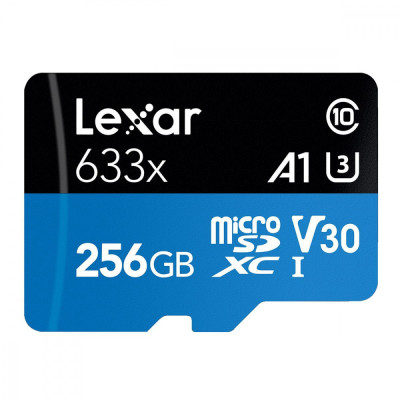 Накопичувач Micro SDXC Card LEXAR 633x (Class 10 UHS-I U3) 256GB Накопичувач Micro SDXC Card LEXAR 633x (Class 10 UHS-I U3) 256GB