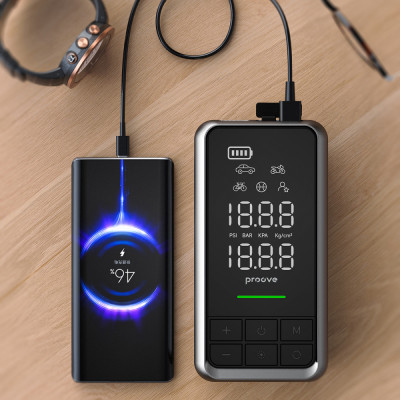 Пусковий Пристрій 2 in 1 + Насос Proove Air Jump 10400mAh 1000A gray