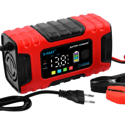 Зарядний пристрій E-Fast TK600 12V10A 24V/5A CS yellow