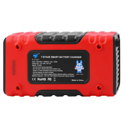Зарядний пристрій E-Fast TK600 12V10A 24V/5A CS yellow