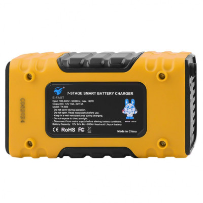 Зарядний пристрій E-Fast TK600 12V10A 24V/5A CS yellow