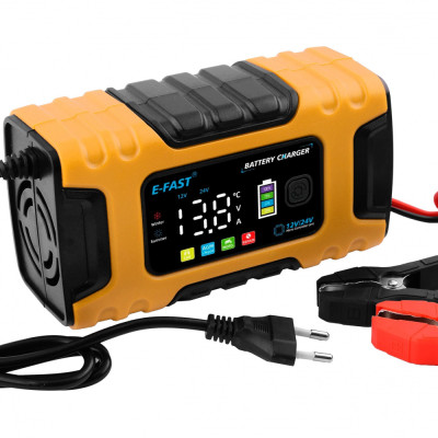Зарядний пристрій E-Fast TK600 12V10A 24V/5A CS yellow