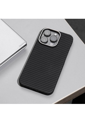 Чохол WAVE Premium Carbon Slim with Magnetic Ring iPhone 14 black