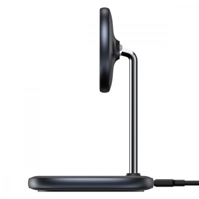 Бездротовий ЗП Baseus Swan Magnetic 15W black