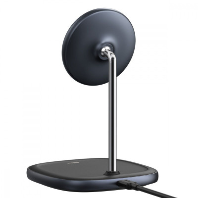 Бездротовий ЗП Baseus Swan Magnetic 15W black