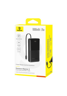 Портативна Батарея Baseus Bipow 2 20W 10000mAh black