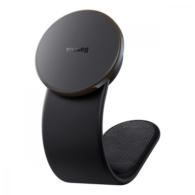Автомобільний тримач з Бездротовим ЗП Baseus C02 Pro Series Magnetic black