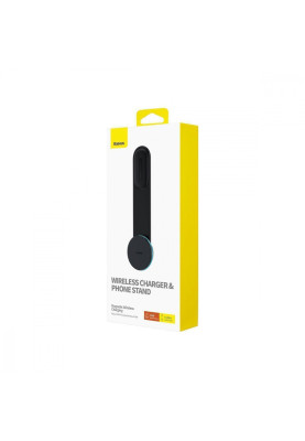 Автомобільний тримач з Бездротовим ЗП Baseus C02 Pro Series Magnetic black