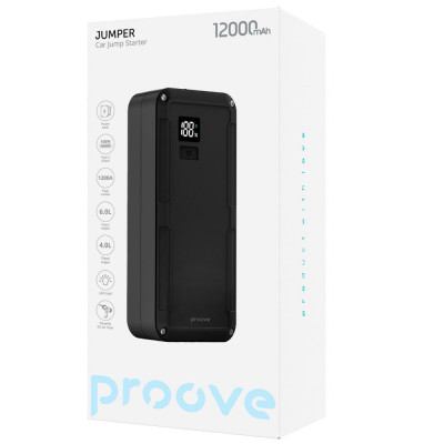 Пусковий Пристрій Proove Jumper 12 000mAh 1200A black