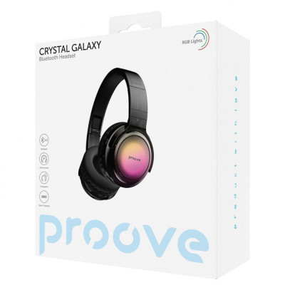 Бездротові навушники Proove Crystal Galaxy transparent white