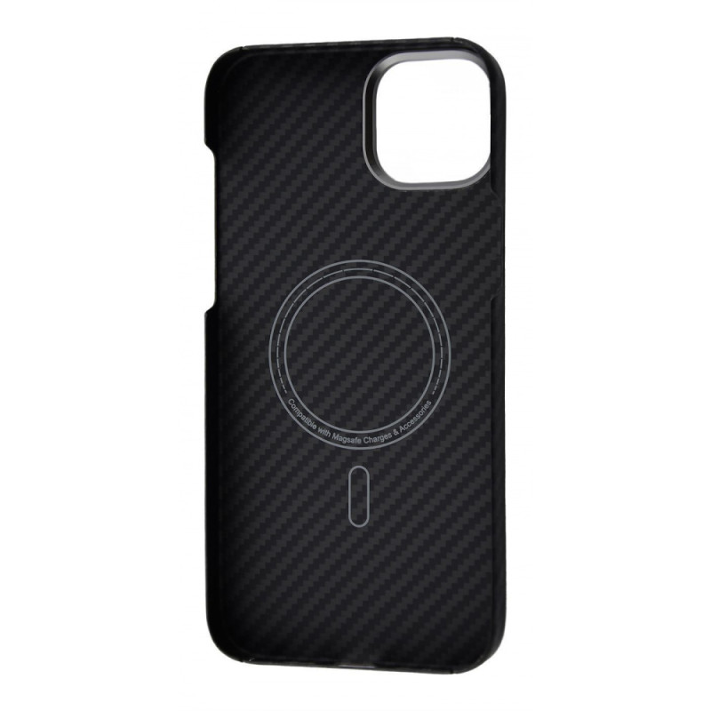 Чохол WAVE Premium Carbon Slim with Magnetic Ring iPhone 15 Plus black