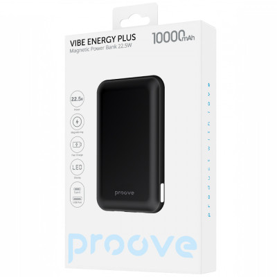 Портативна батарея Proove Vibe Energy Plus 22.5W 10000mAh black
