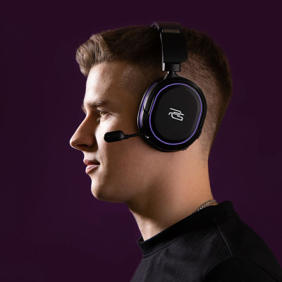 Бездротова ігрова гарнітура Proove Gaming Rapture black