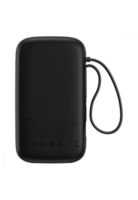 Портативна Батарея Baseus Qpow2 Dual-Cable Digital Display 22.5W 20000mAh (With cable Type-C 3A 0.3m black