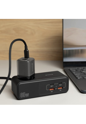Мережевий фільтр Proove Homester Pro 65W (AC + 2xType-C + 2xUSB) 1.5m black
