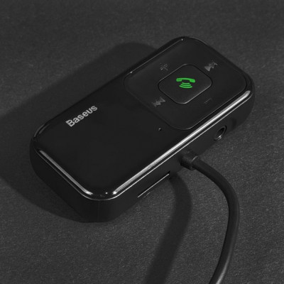 АЗП Baseus FM Launcher S-16 10W 2USB+AUX black