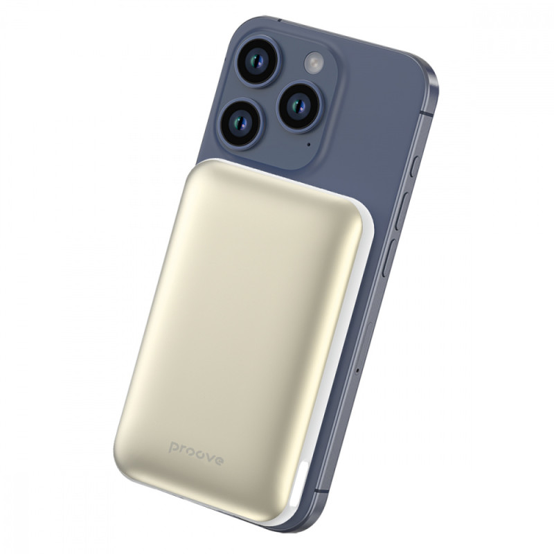 Портативна батарея Proove Vibe Energy Plus 22.5W 10000mAh white/gold