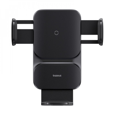 Автомобільний тримач з Бездротовим ЗП Baseus Wisdom Auto Alignment 15W black