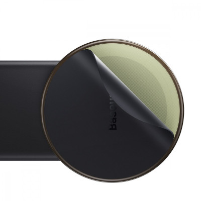 Автомобільний тримач з Бездротовим ЗП Baseus C02 Pro Series Magnetic black