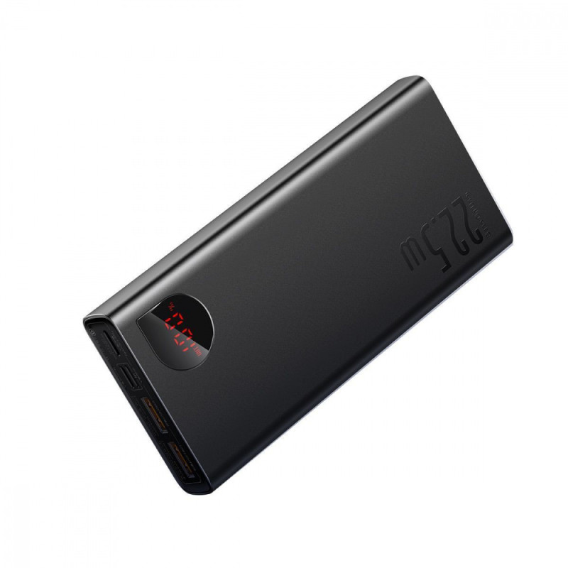 Портативна батарея Baseus Adaman Metal Overseas 22,5W 20000mAh black