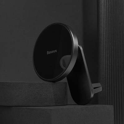 Автомобільний тримач з Бездротовим ЗП Baseus Big Energy 15W black