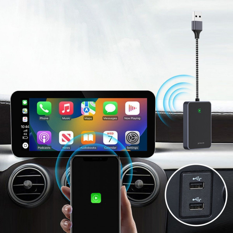 Бездротовий адаптер CarPlay Proove СP-01 Wireless Car Adapter black