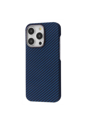 Чохол WAVE Premium Carbon Slim with Magnetic Ring iPhone 15 Pro Max blue