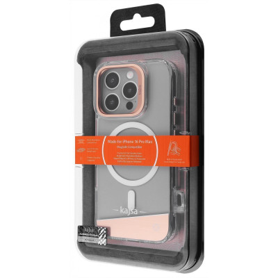 Чохол Kajsa Aluminium Shield with Magnetic Ring iPhone 16 Pro Max gun metal