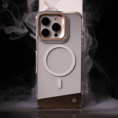Чохол Kajsa Aluminium Shield with Magnetic Ring iPhone 16 Pro Max gun metal