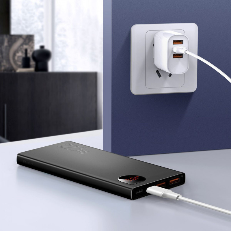 Портативна Батарея Baseus Adaman Metal Digital Display Overseas Edition 22.5W 10000mAh black