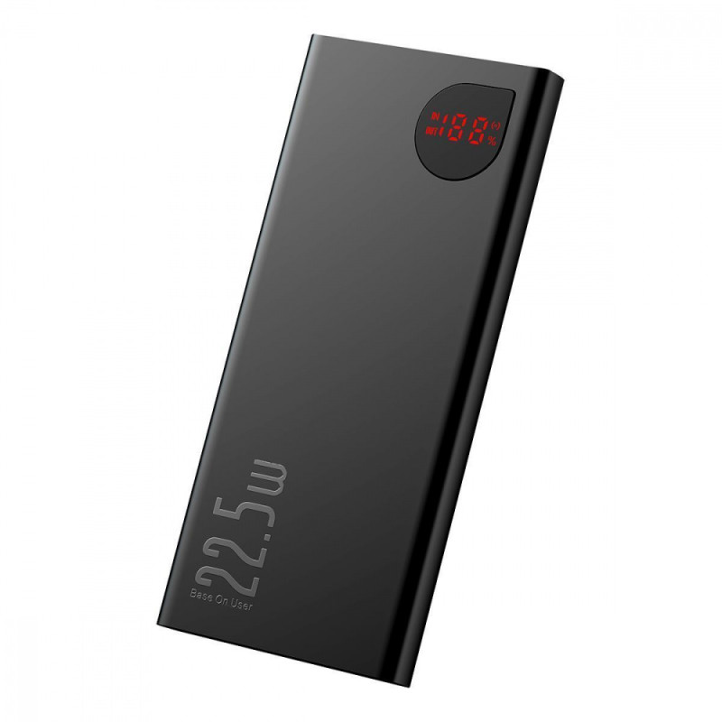 Портативна Батарея Baseus Adaman Metal Digital Display Overseas Edition 22.5W 10000mAh black