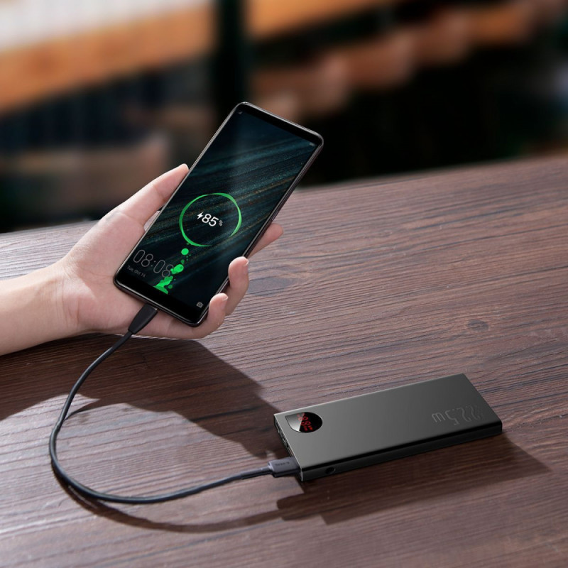 Портативна Батарея Baseus Adaman Metal Digital Display Overseas Edition 22.5W 10000mAh black