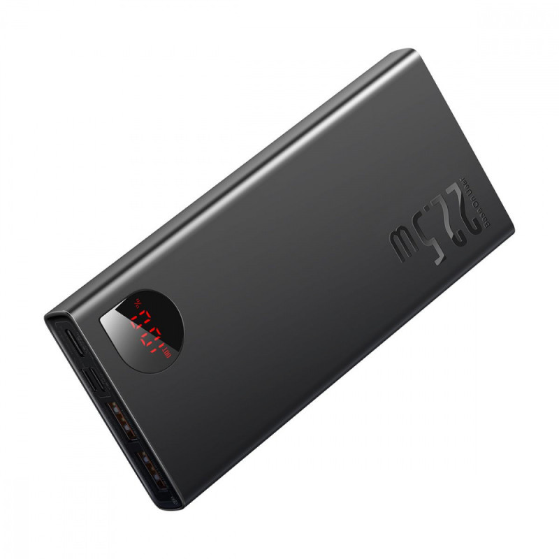 Портативна Батарея Baseus Adaman Metal Digital Display Overseas Edition 22.5W 10000mAh black