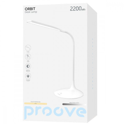 Настільна лампа Proove Orbit 2200 mAh white