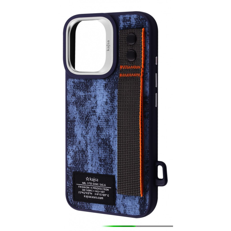 Чохол Kajsa Outdoor Collection Tie Dye with Magnetic Ring iPhone 16 blue