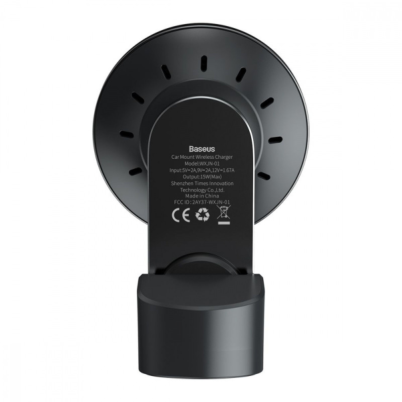 Автомобільний тримач з Бездротовим ЗП Baseus Big Energy 15W black