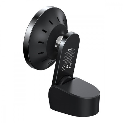 Автомобільний тримач з Бездротовим ЗП Baseus Big Energy 15W black