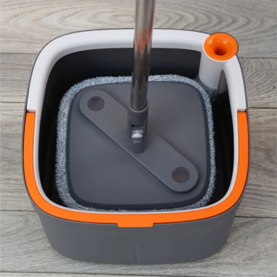 Комплект швабра з відром для миття підлоги Mop with bucket K10 , з віджиманням / Складна швабра