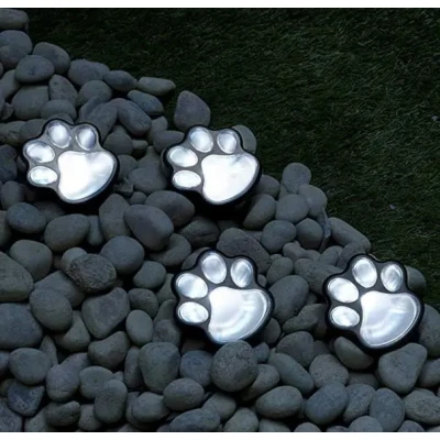 Світильник Solar Paw Print Lights на сонячній батареї 4 шт